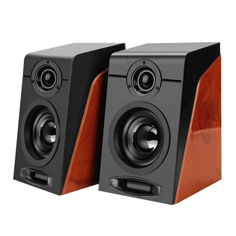 Computer Speaker with Wooden Accent