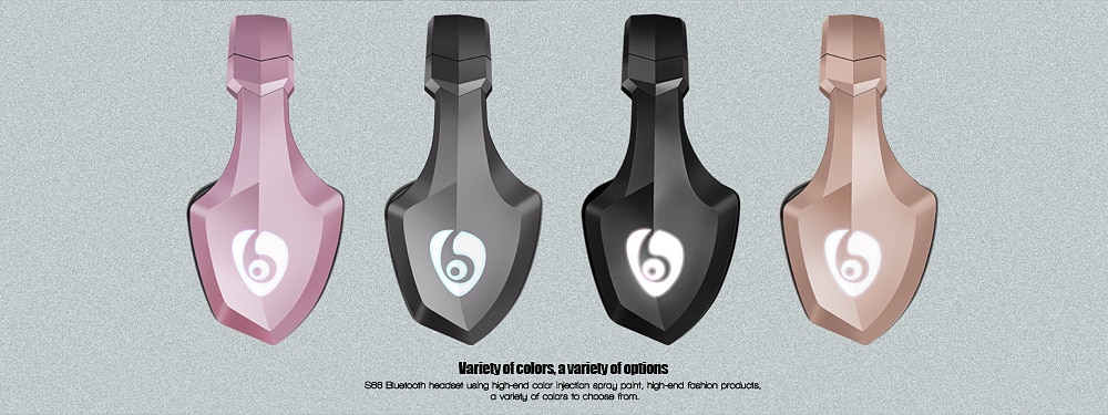 OVLENG S33 Over Ear Bass Stereo Bluetooth Headphone Wireless Headset Support Micro SD/TF Card FM Radio Microphone & LED