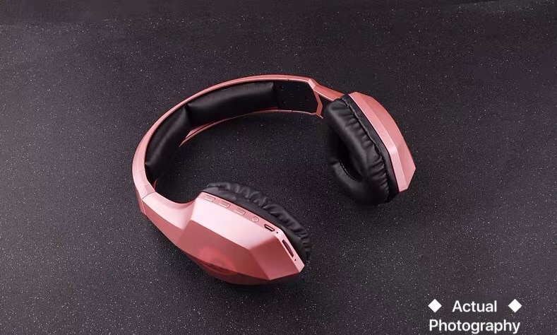 OVLENG S33 Over Ear Bass Stereo Bluetooth Headphone Wireless Headset Support Micro SD/TF Card FM Radio Microphone & LED