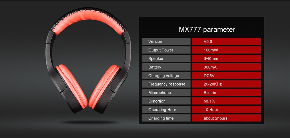 OVLENG MX777 Over Ear Bass Stereo Bluetooth Headphone Wireless Headset Support Micro SD TF Card Radio Microphone Gaming Earphone