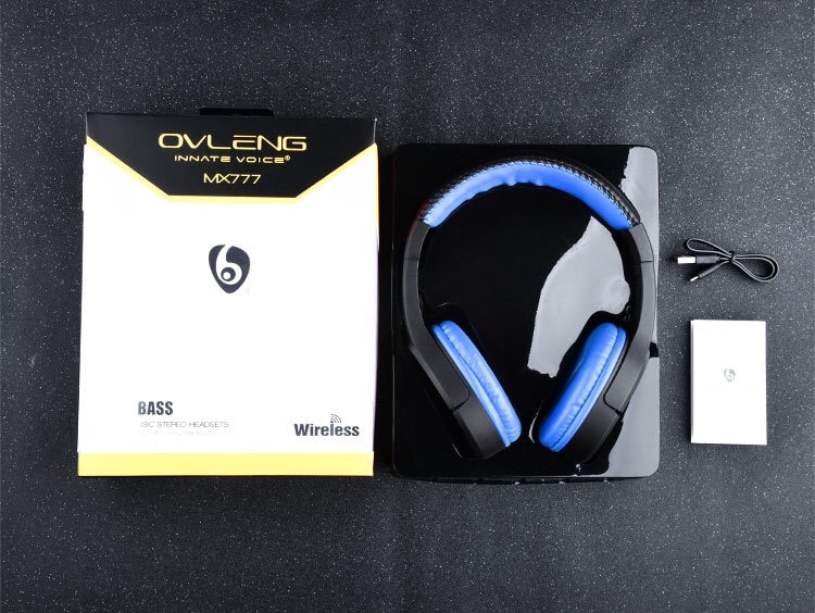 OVLENG MX777 Over Ear Bass Stereo Bluetooth Headphone Wireless Headset Support Micro SD TF Card Radio Microphone Gaming Earphone