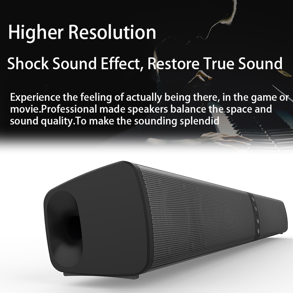 BS36 Home Audio&TV Speaker Soundbar Speakers Super Bass Stereo Loudspeaker for Phone PC Computer with RCA cable for TV PC