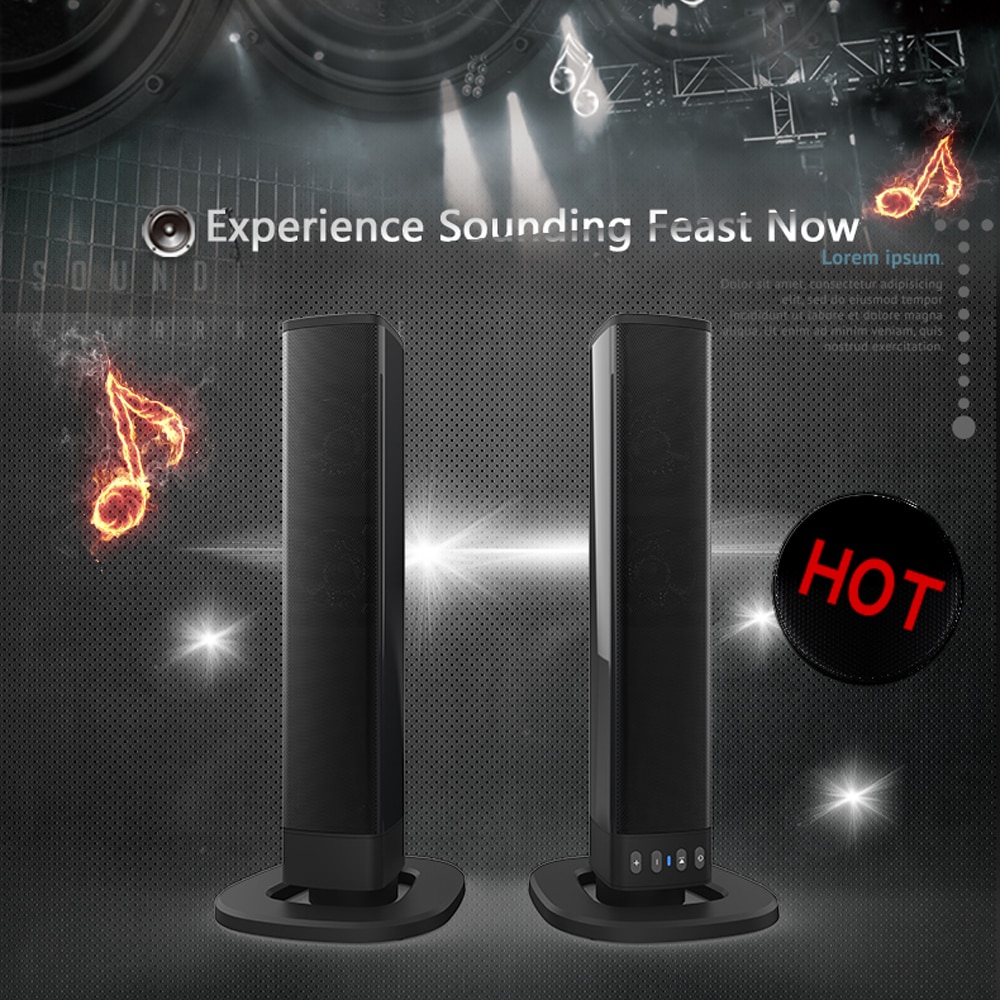 BS36 Home Audio&TV Speaker Soundbar Speakers Super Bass Stereo Loudspeaker for Phone PC Computer with RCA cable for TV PC