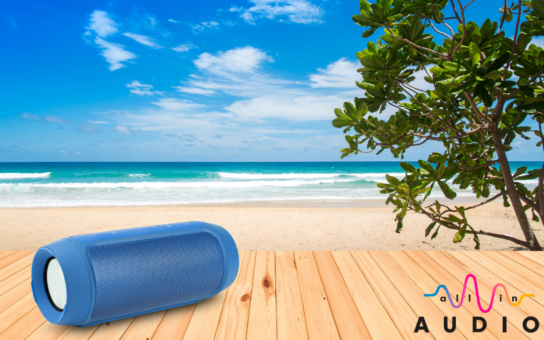Bring the best portable speaker with you to a sandy beach vacation.