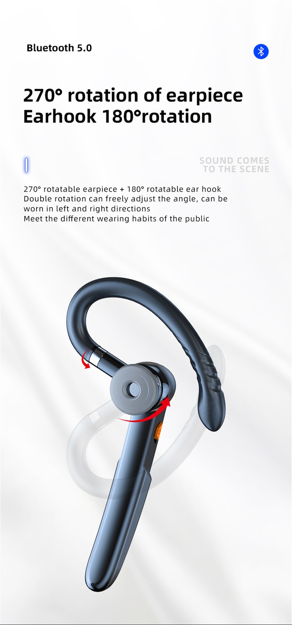 Xiaomi Bluetooth 5.0 Headset Handsfree Touch HIFI Wireless Earphone for iPhone Xiaomi Waterproof Earpiece With Mic HD Call