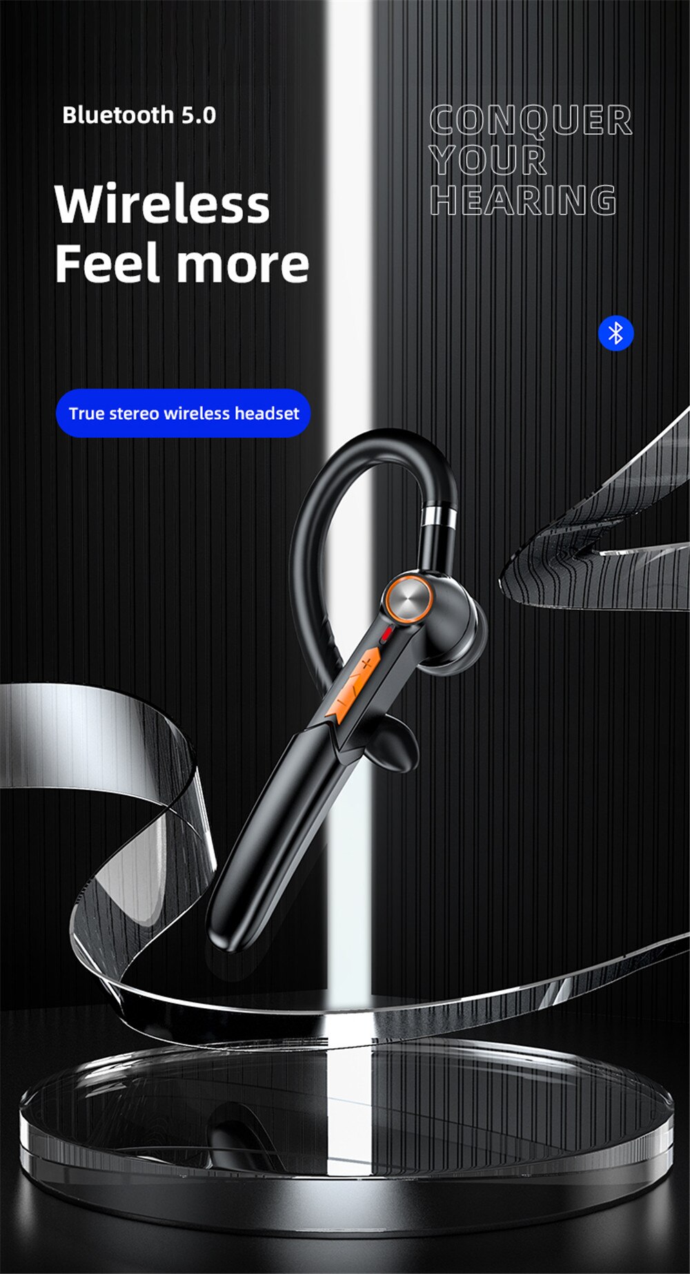 Xiaomi Bluetooth 5.0 Headset Handsfree Touch HIFI Wireless Earphone for iPhone Xiaomi Waterproof Earpiece With Mic HD Call