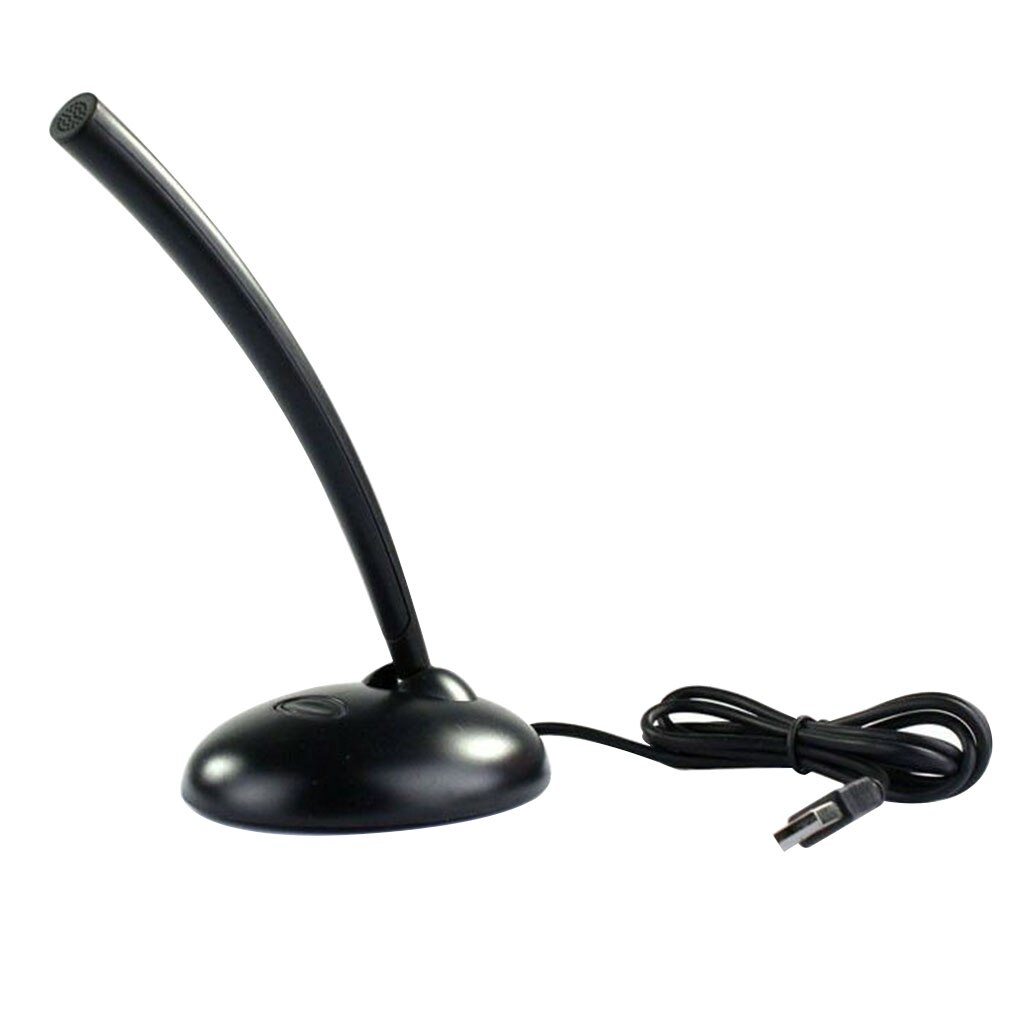 USB Desktop Microphone Portable LED Mic Indicator Vocal Studio Speech for Laptop for Metting