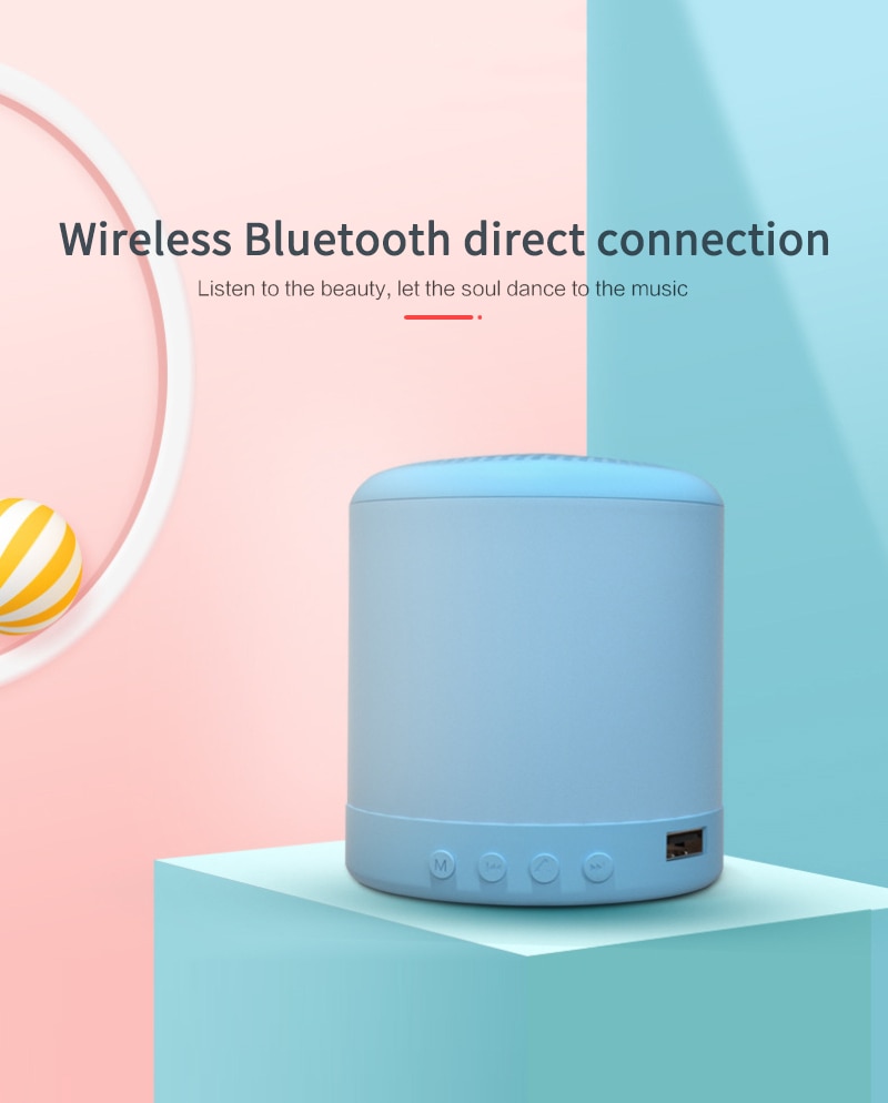 Portable Multi- Color Wireless Subwoofer Small Speaker A11 Macaron Mini Bluetooth-compatible Speaker Lock And Load Spray Gift