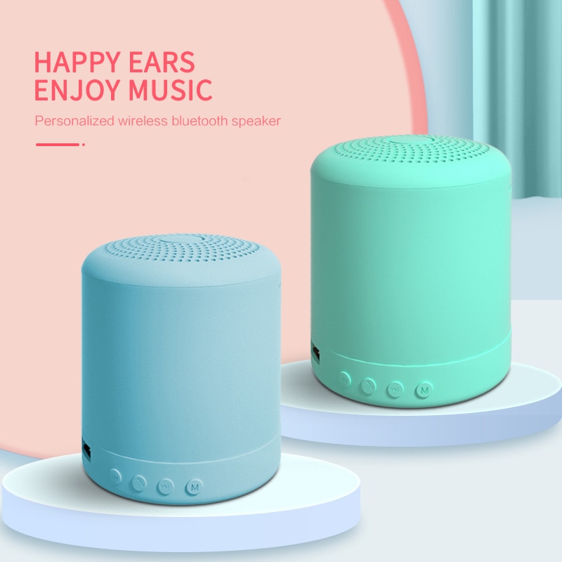 Portable Multi- Color Wireless Subwoofer Small Speaker A11 Macaron Mini Bluetooth-compatible Speaker Lock And Load Spray Gift
